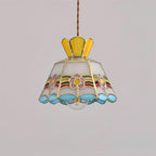 Art Nouveau Stained Glass Pendant Light
