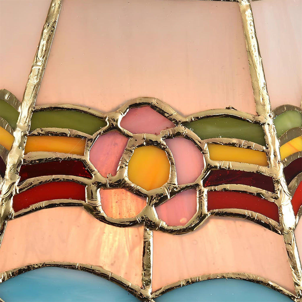Art Nouveau Stained Glass Pendant Light