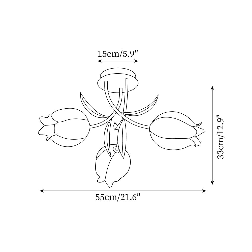 Ricko Lily Ceiling Light