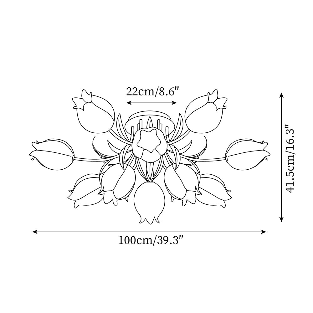 Ricko Lily Ceiling Light