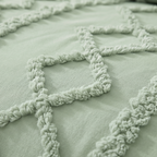 Tufted comforter detail, Purple