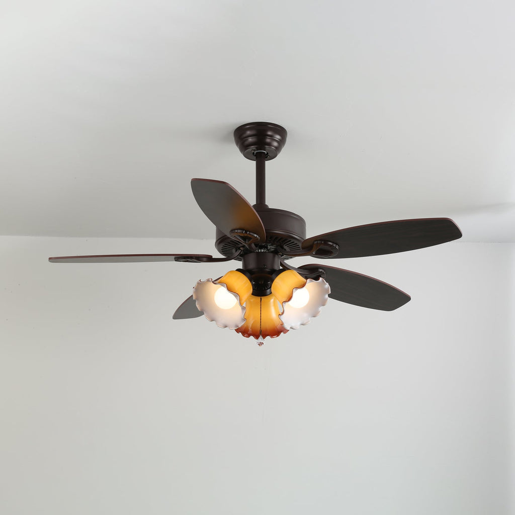 Sienna Breeze Elegant Amber Ceiling Light