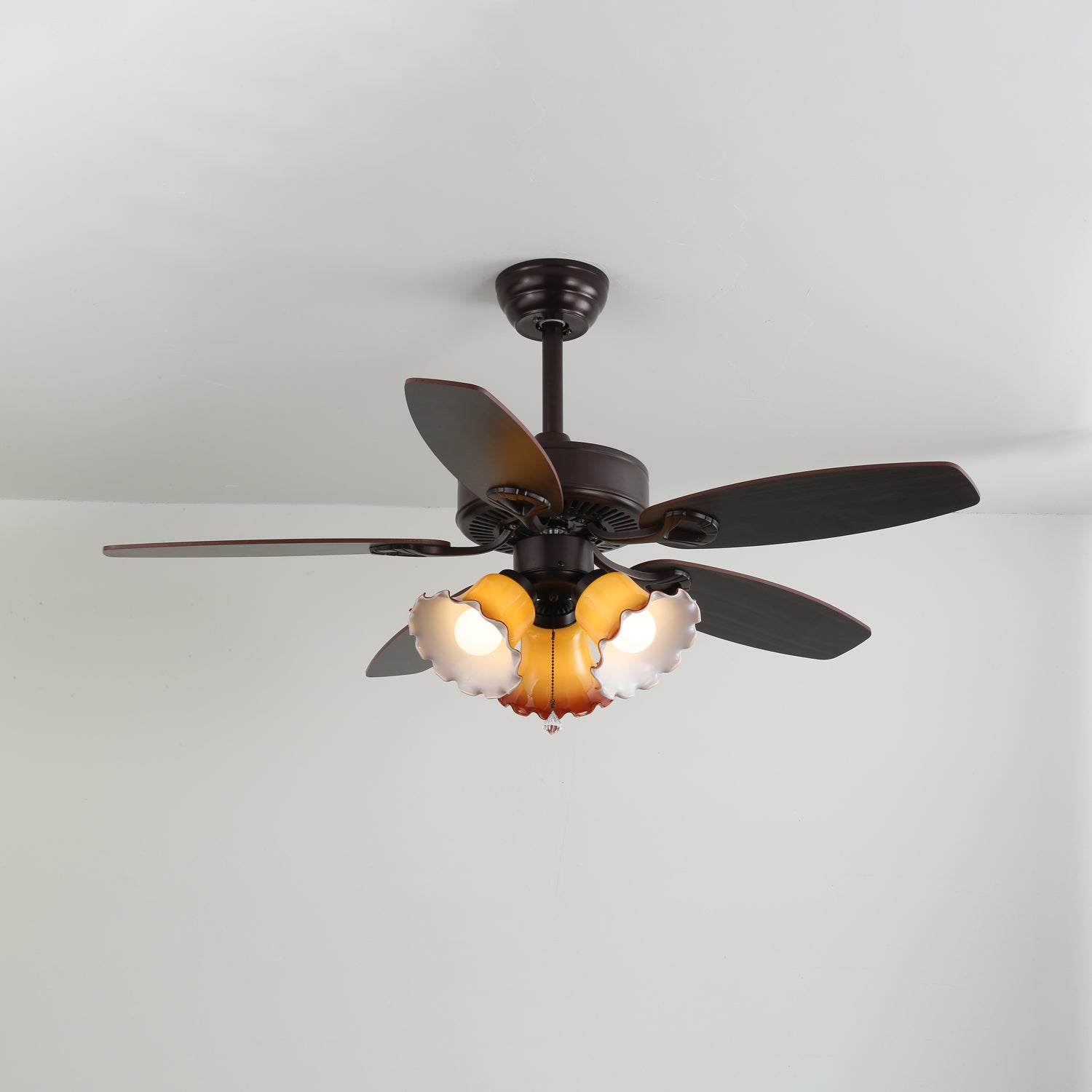 Sienna Breeze Elegant Amber Ceiling Light