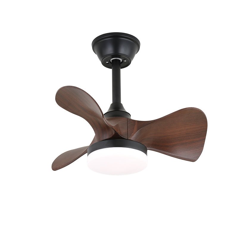 Elegant Sculpted Wood Ceiling Fan Light