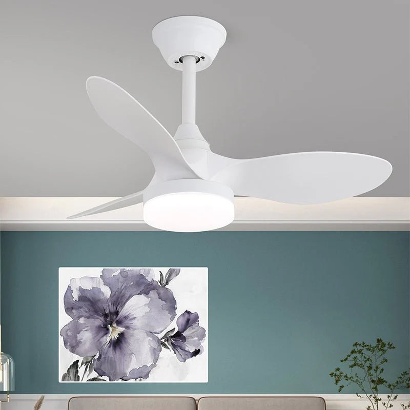 Elegant Sculpted Wood Ceiling Fan Light