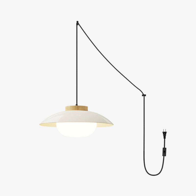 Sima Plug-In LED Saucer Pendant Light