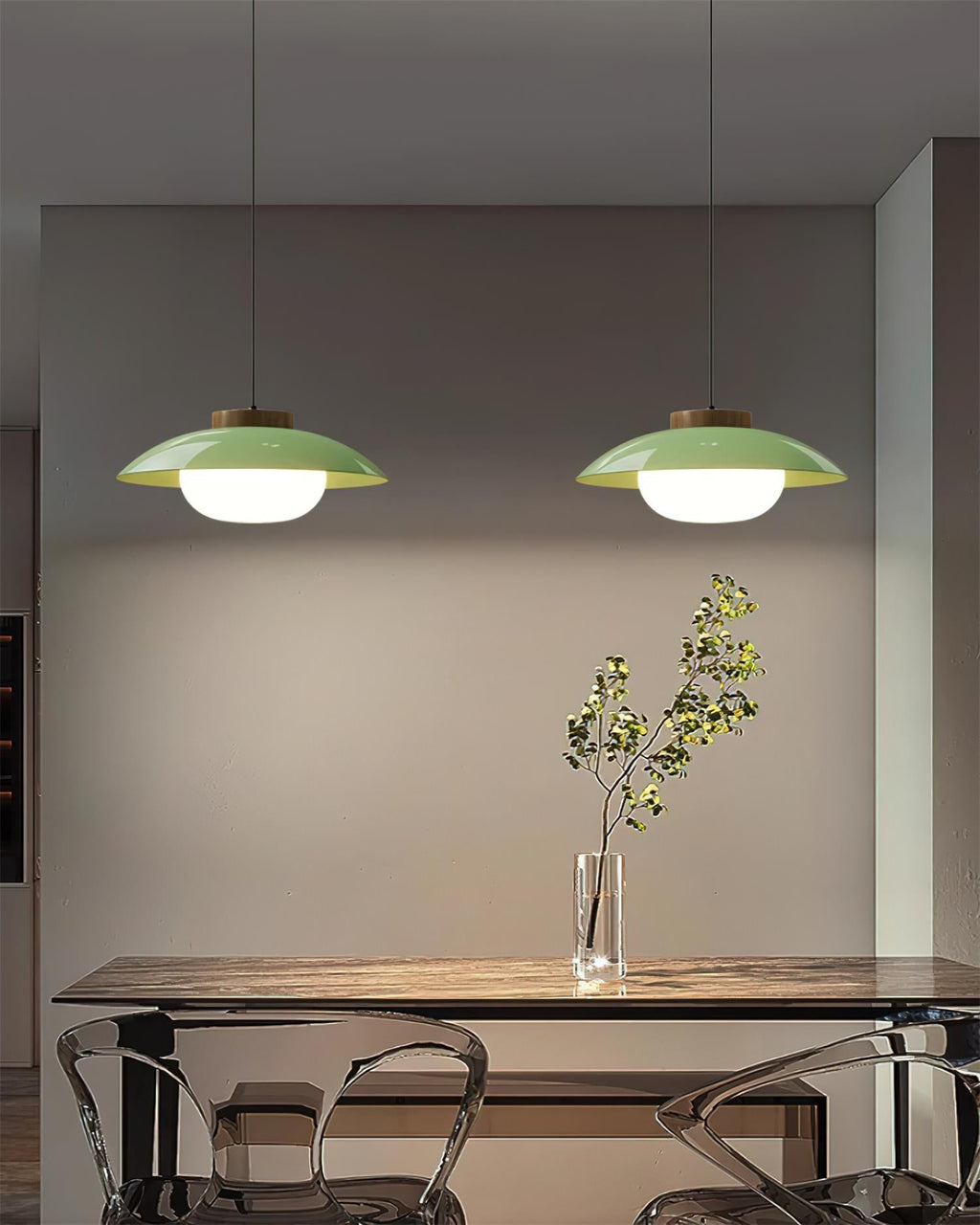Sima Plug-In LED Saucer Pendant Light