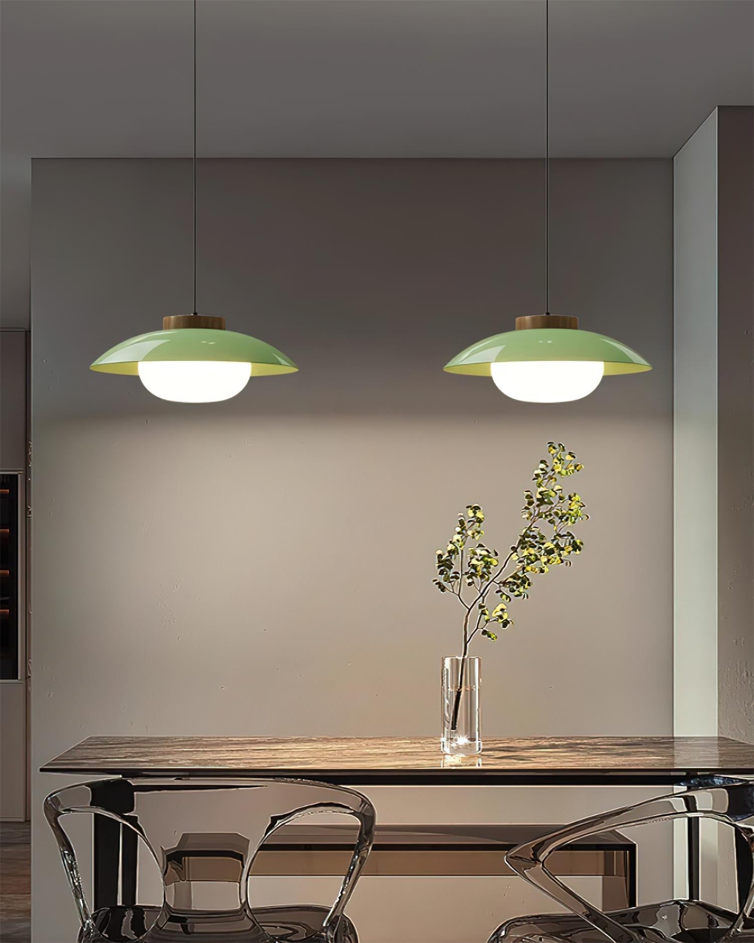Sima Plug-In LED Saucer Pendant Light