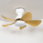 Arilia Modern Walnut Blade Flush Fan Light