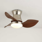 Solano Bloom Curved Walnut Ceiling Fan Light