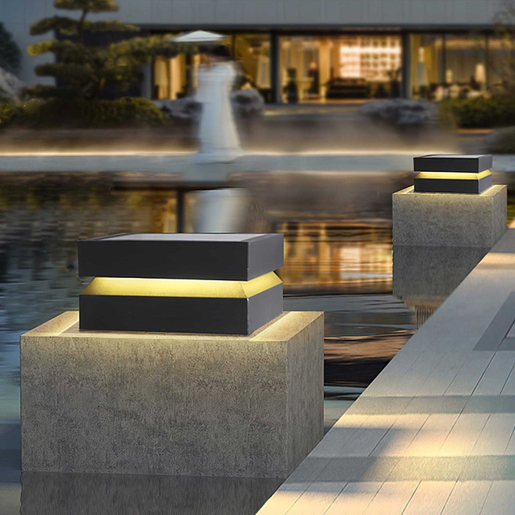 Lux Square Post Light