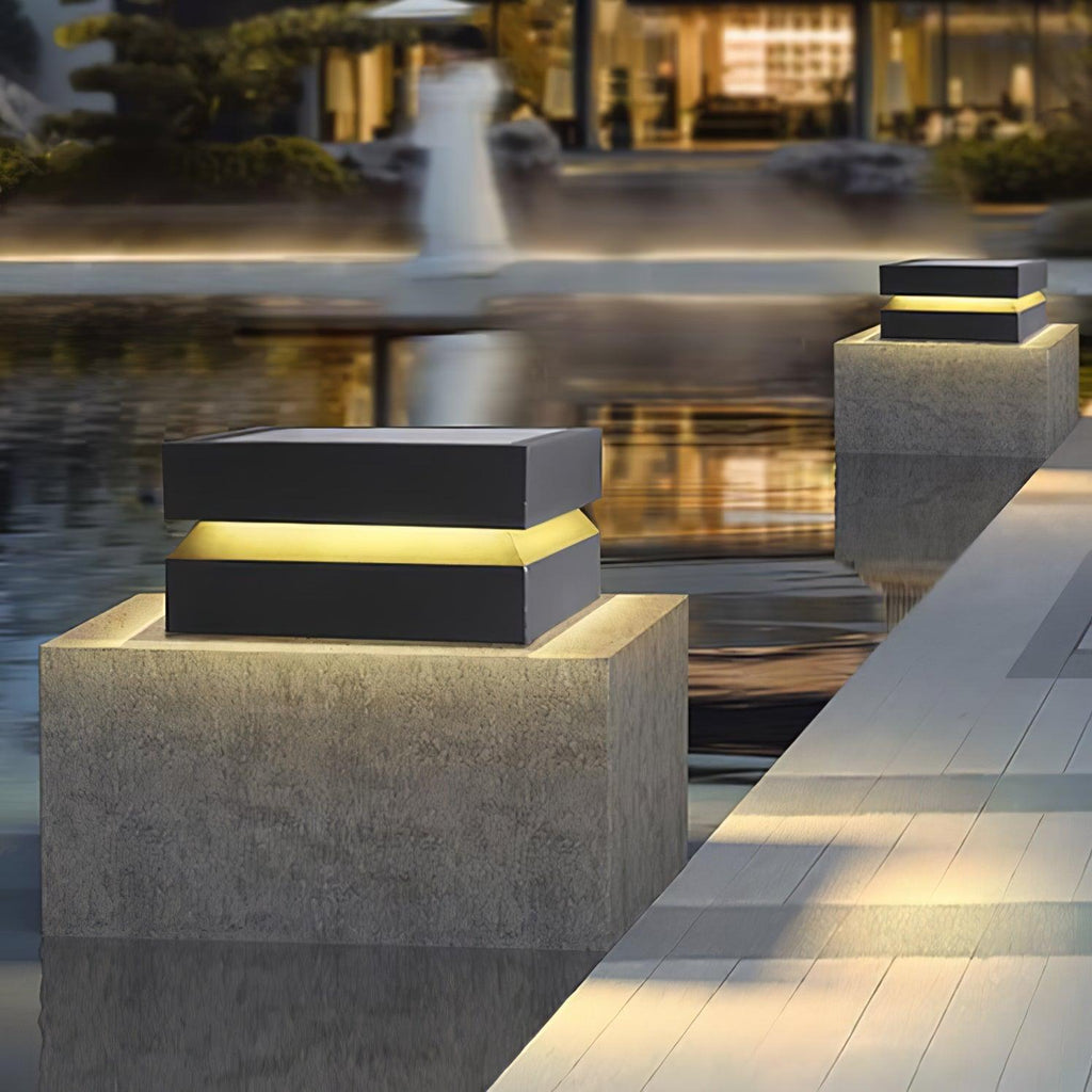 Lux Square Post Light