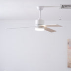 Solara Drift Elegant Wood Blade Ceiling Light