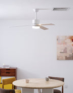 Solara Drift Elegant Wood Blade Ceiling Light