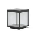 Noir Square Frame Post Light