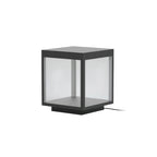 Noir Square Frame Post Light