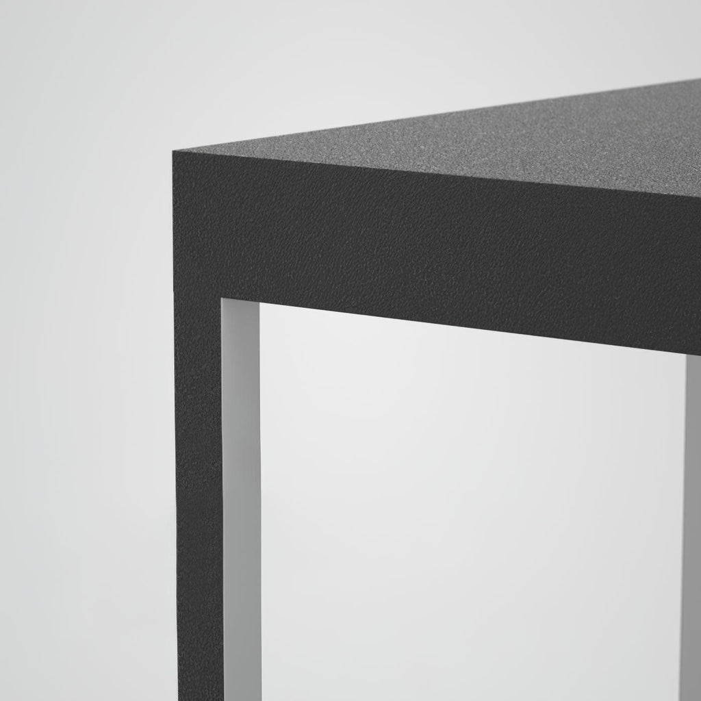 Noir Square Frame Post Light
