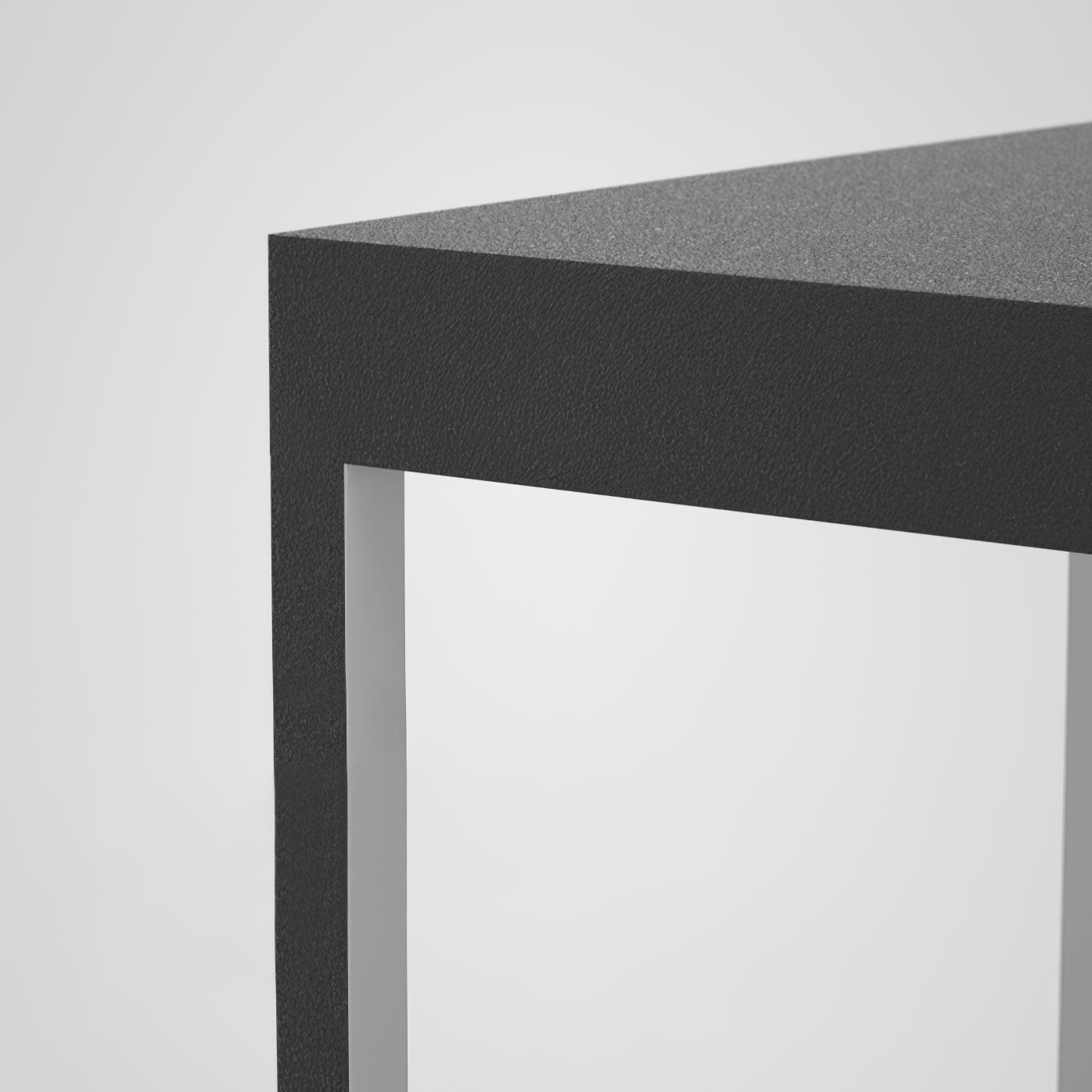 Noir Square Frame Post Light