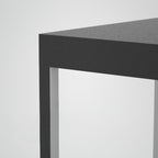Noir Square Frame Solar Post Light