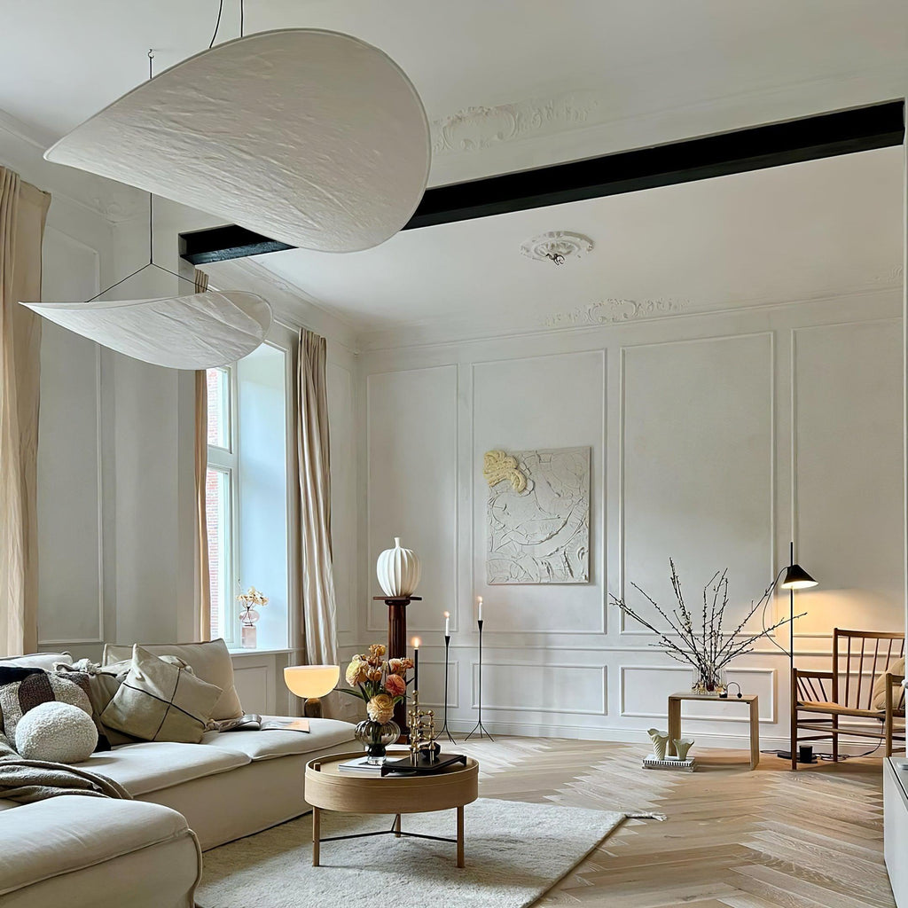 Tense Tyvek Disc Ceiling Light
