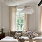 Tense Tyvek Disc Ceiling Light