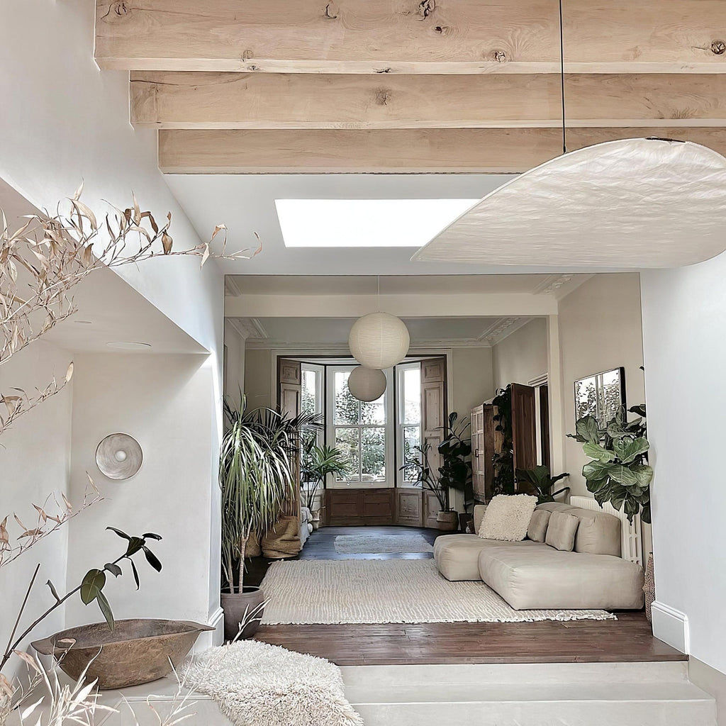 Tense Tyvek Disc Ceiling Light