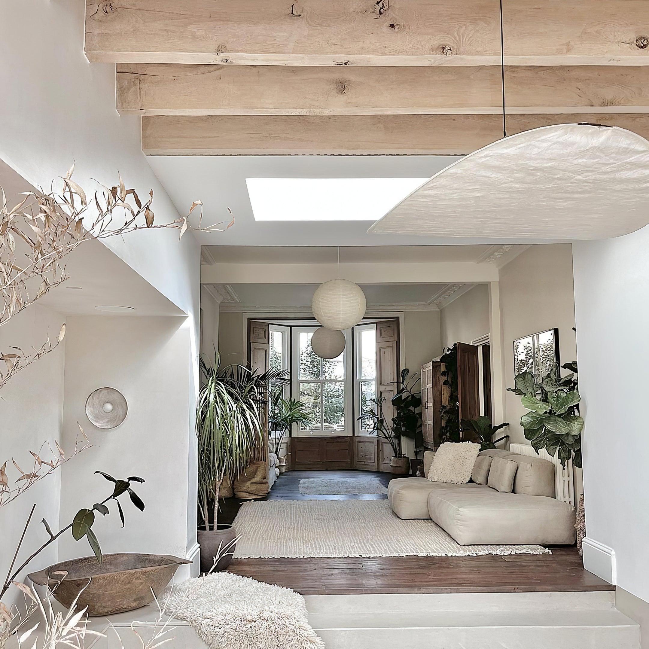 Tense Tyvek Disc Ceiling Light