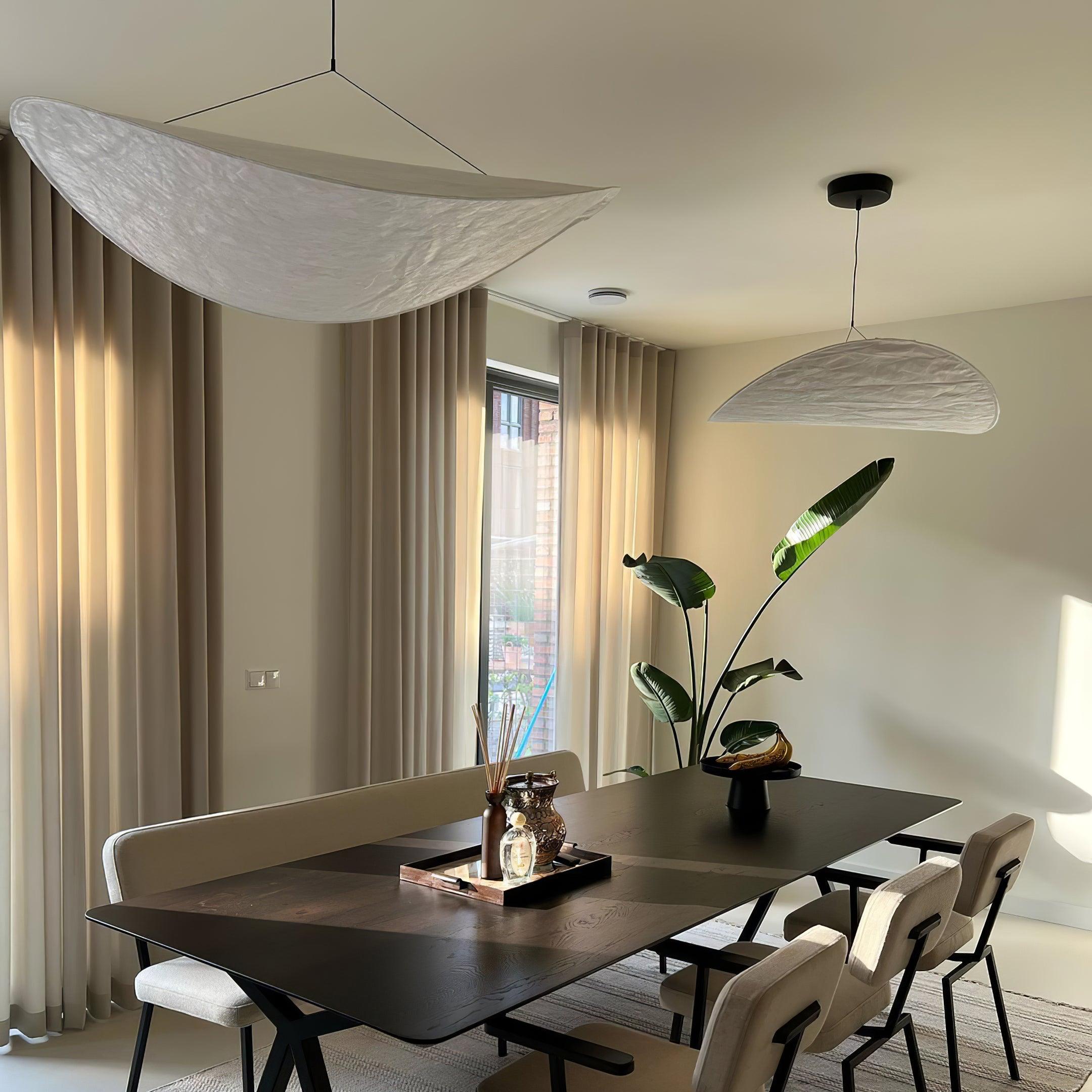 Tense Tyvek Disc Ceiling Light