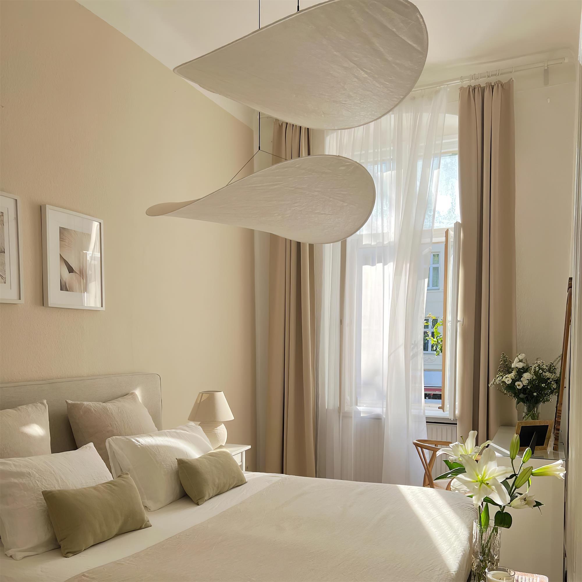 Tense Tyvek Disc Ceiling Light