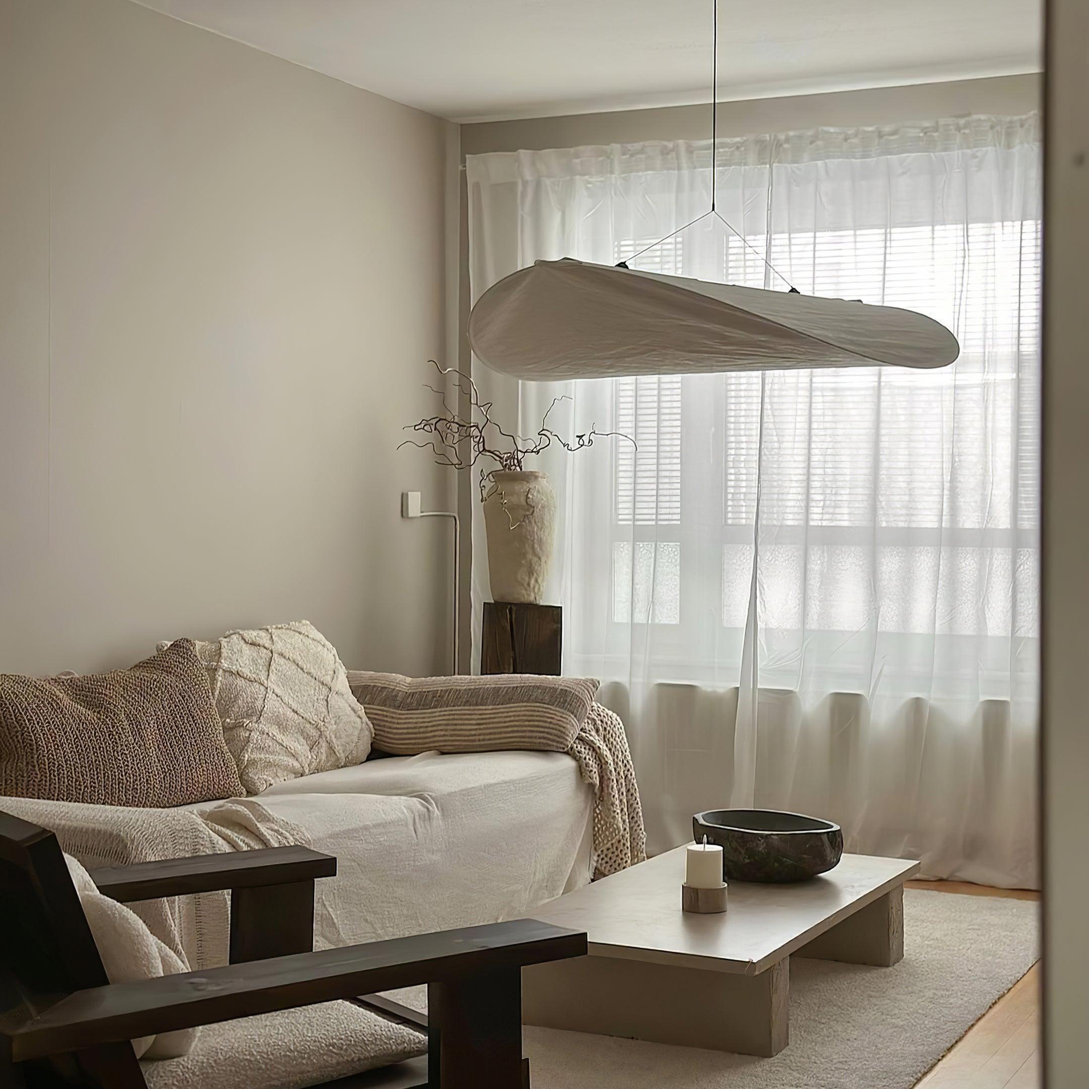 Tense Tyvek Disc Ceiling Light