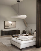 Tense Tyvek Disc Ceiling Light