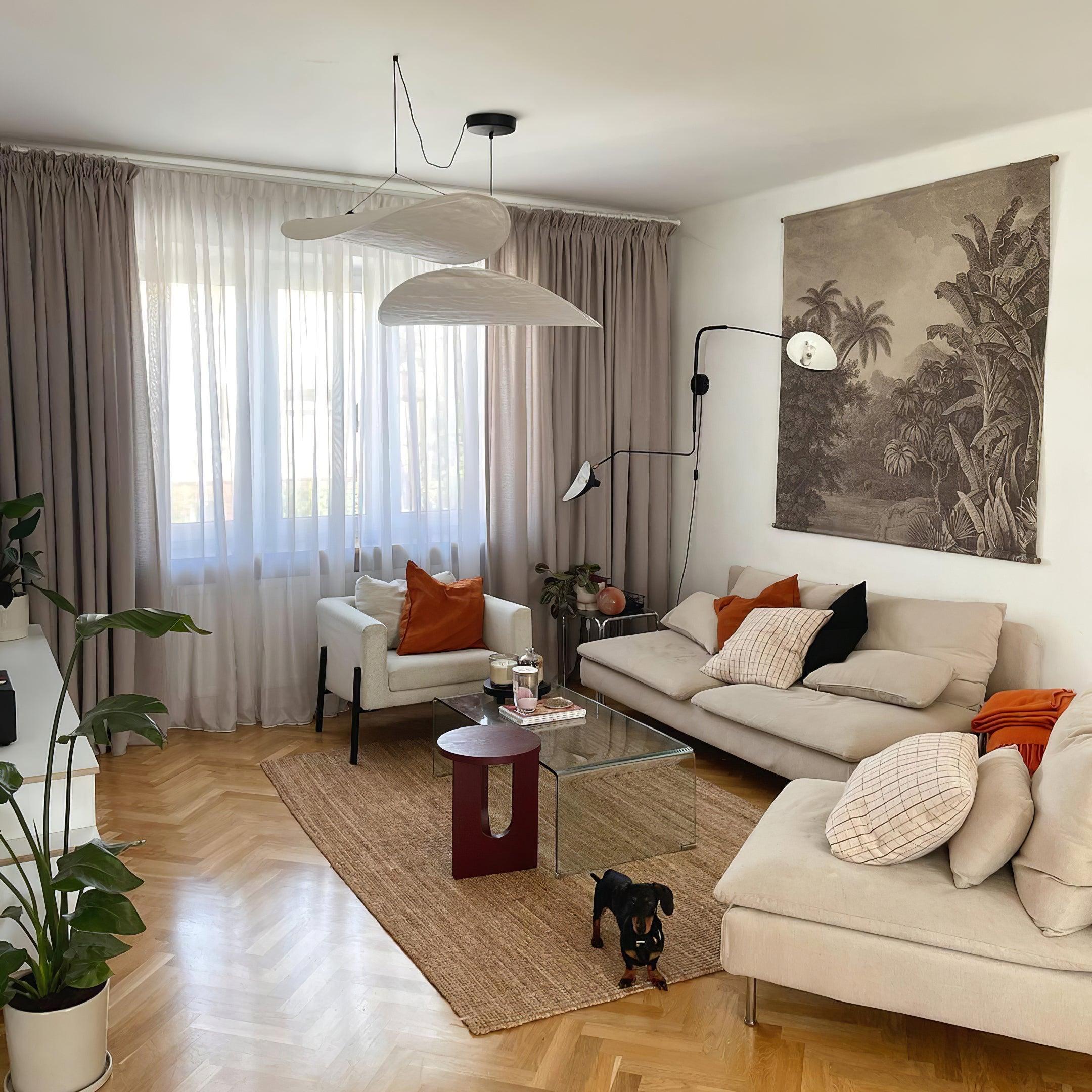 Tense Tyvek Disc Ceiling Light