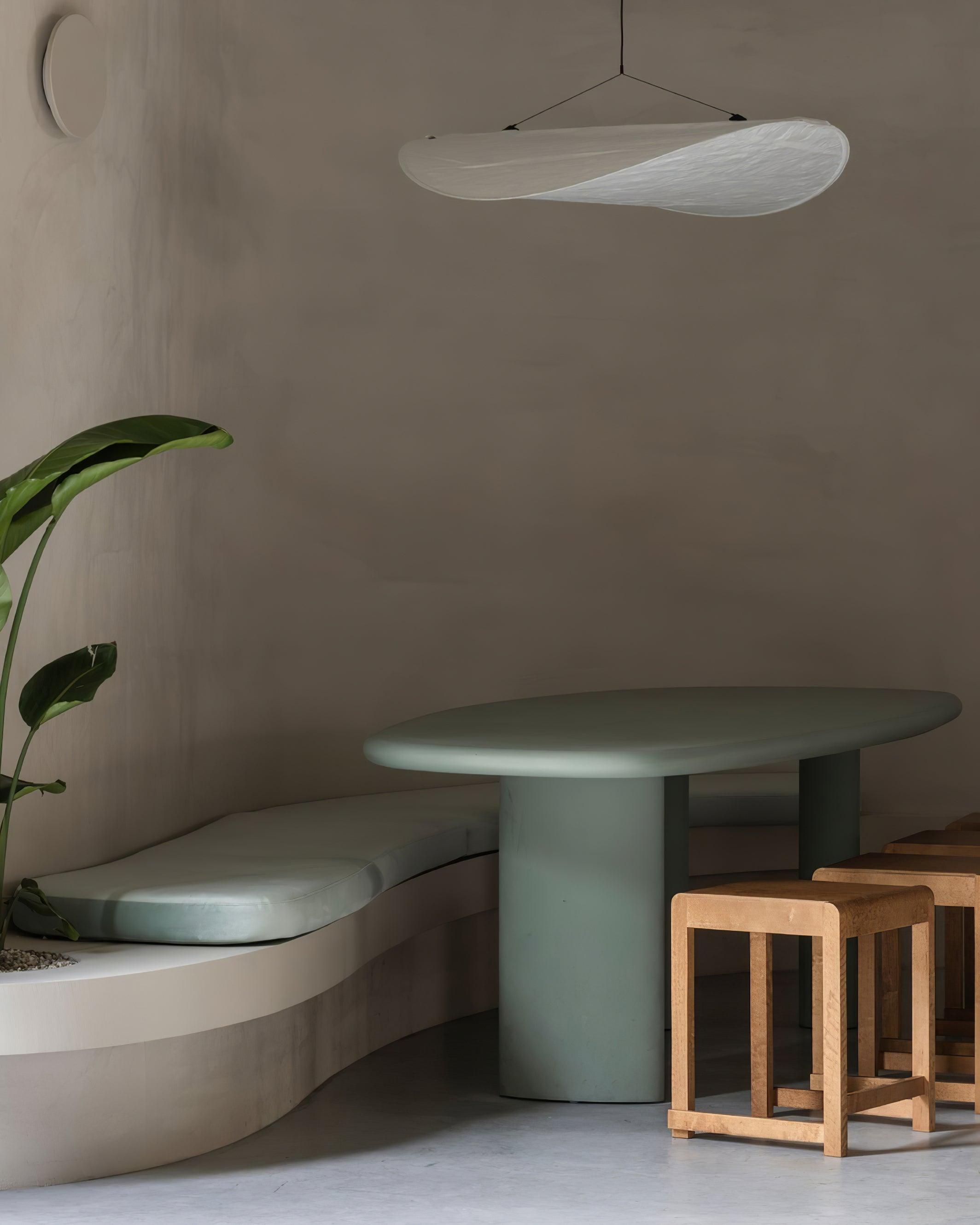 Tense Tyvek Disc Ceiling Light