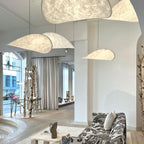 Tense Tyvek Disc Ceiling Light