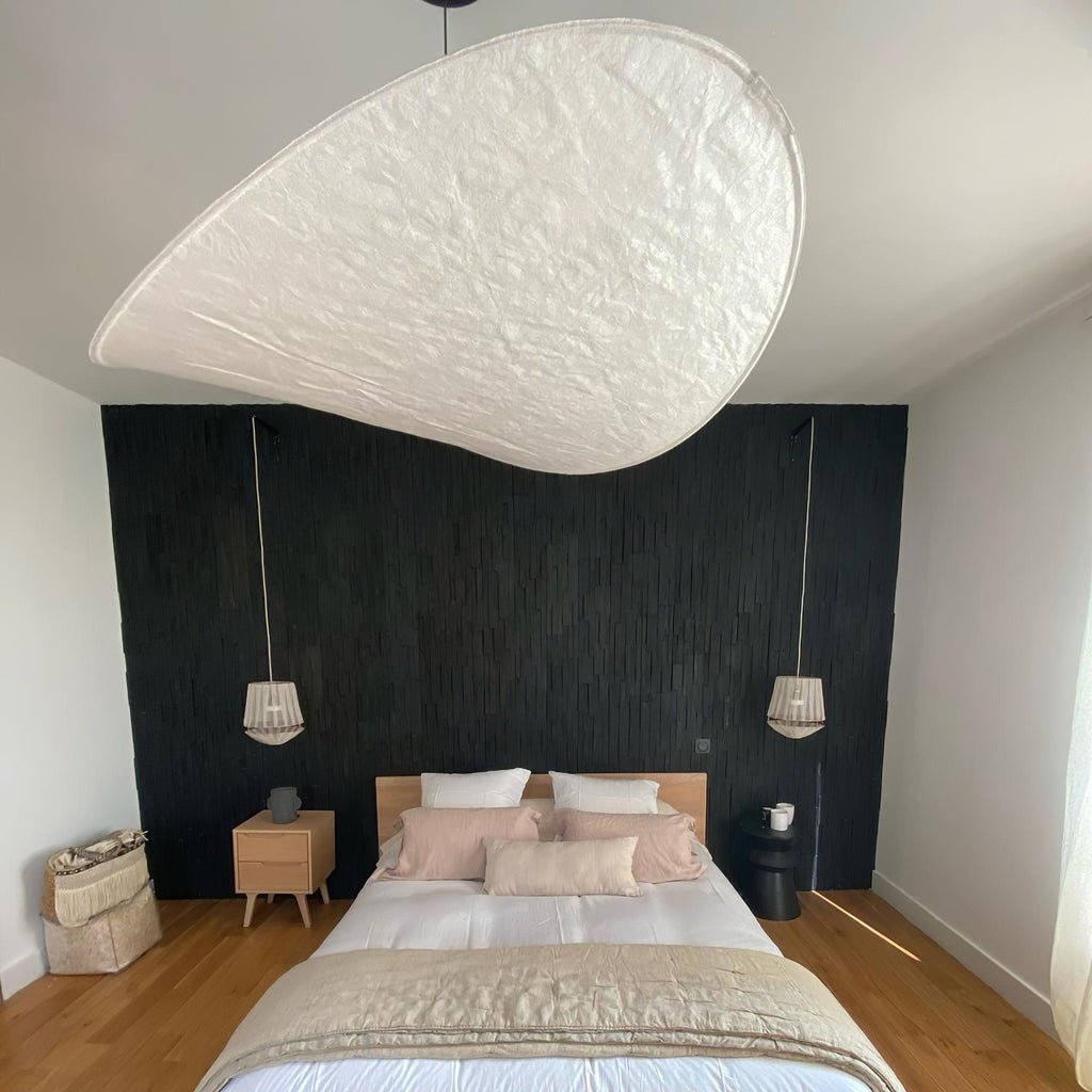 Tense Tyvek Disc Ceiling Light