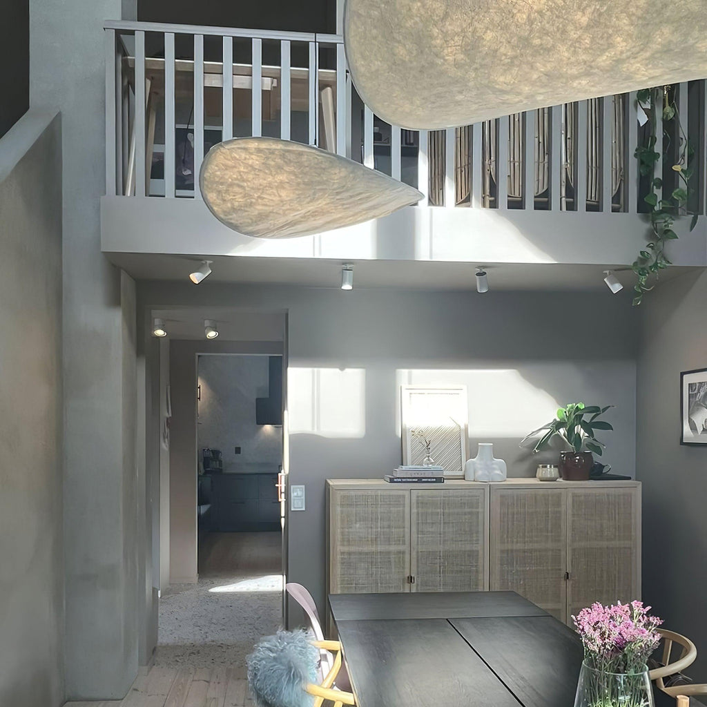 Tense Tyvek Disc Ceiling Light
