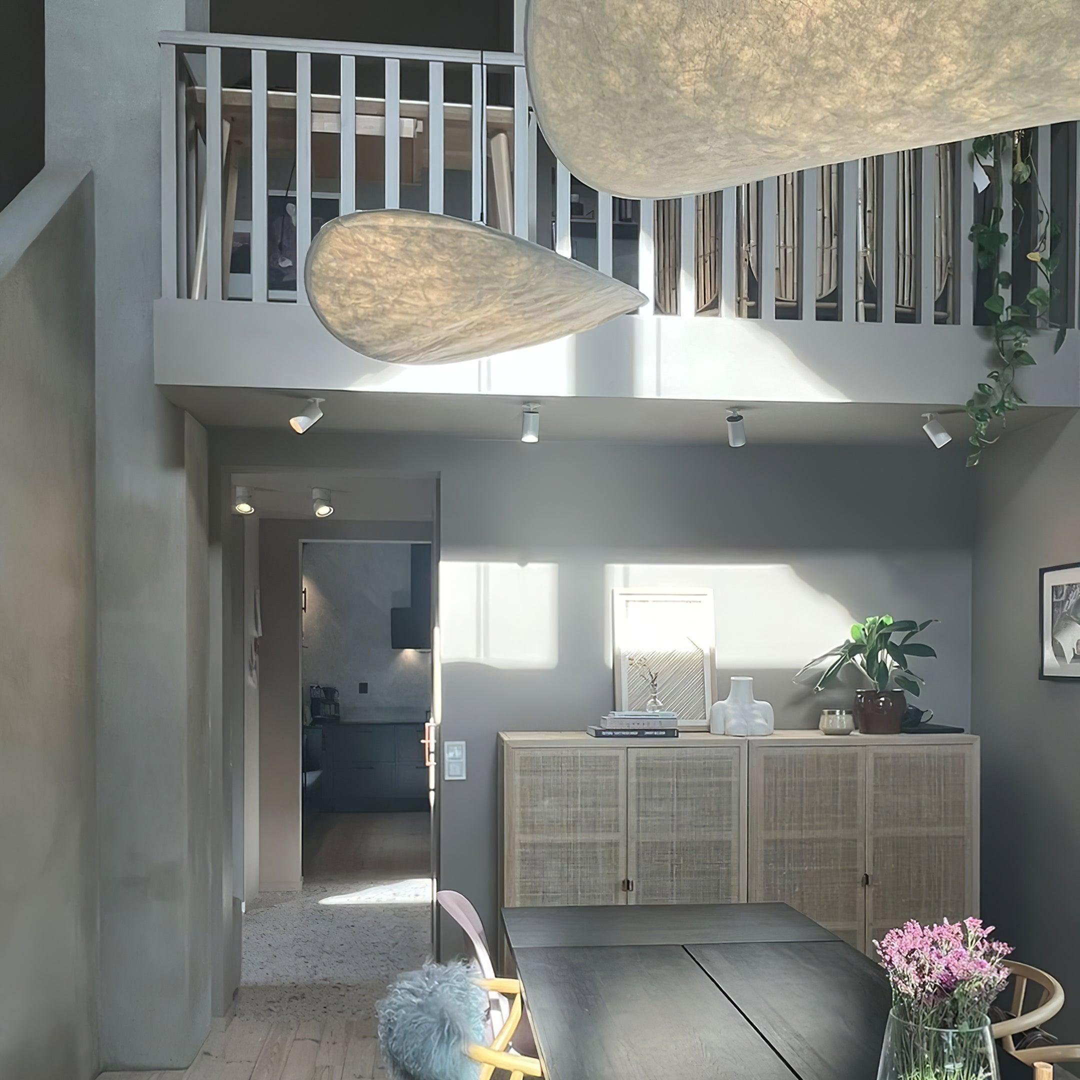 Tense Tyvek Disc Ceiling Light
