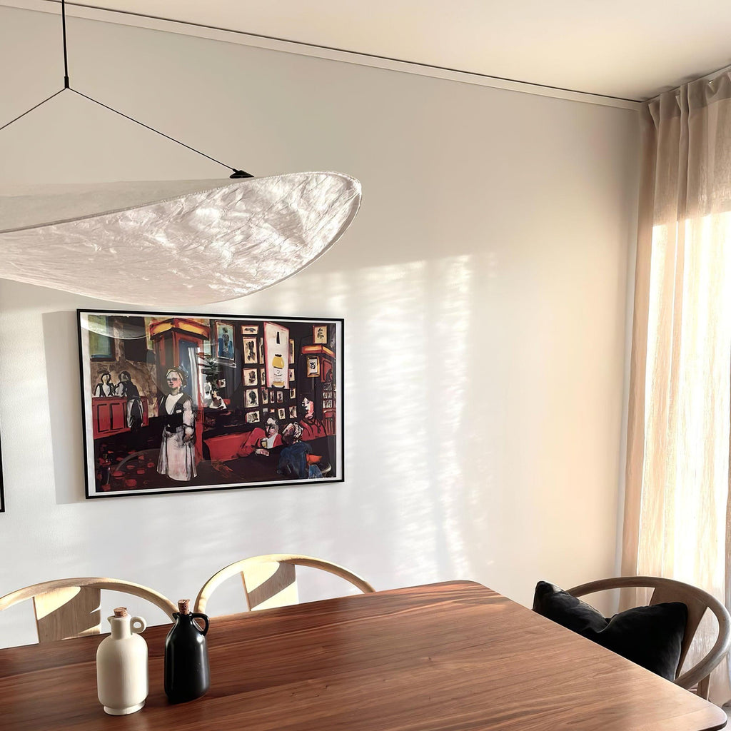 Tense Tyvek Disc Ceiling Light