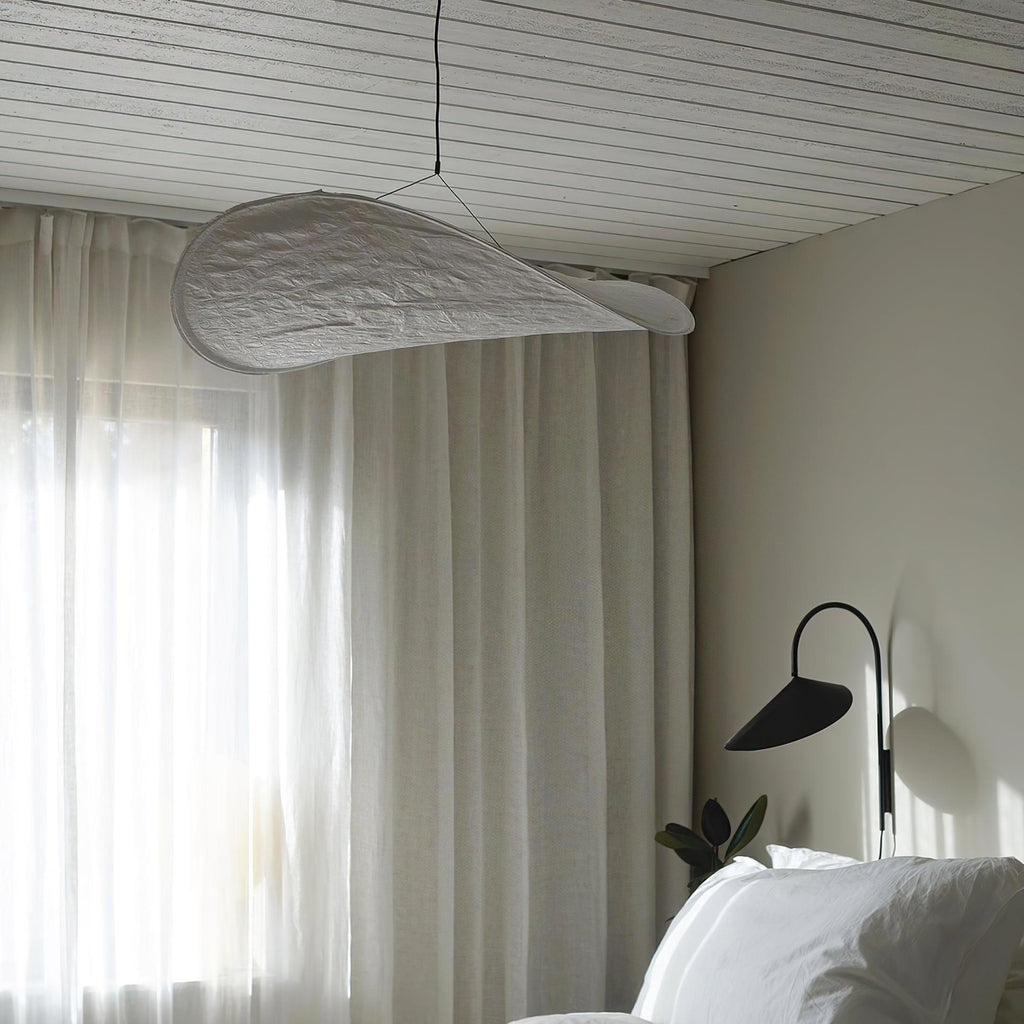 Tense Tyvek Disc Ceiling Light