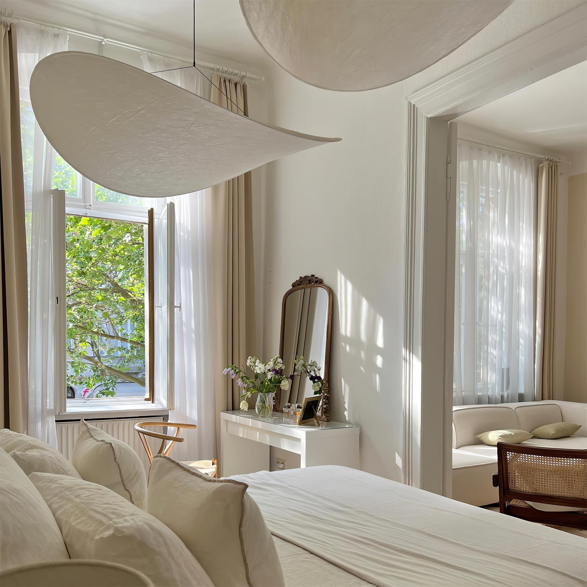 Tense Tyvek Disc Ceiling Light