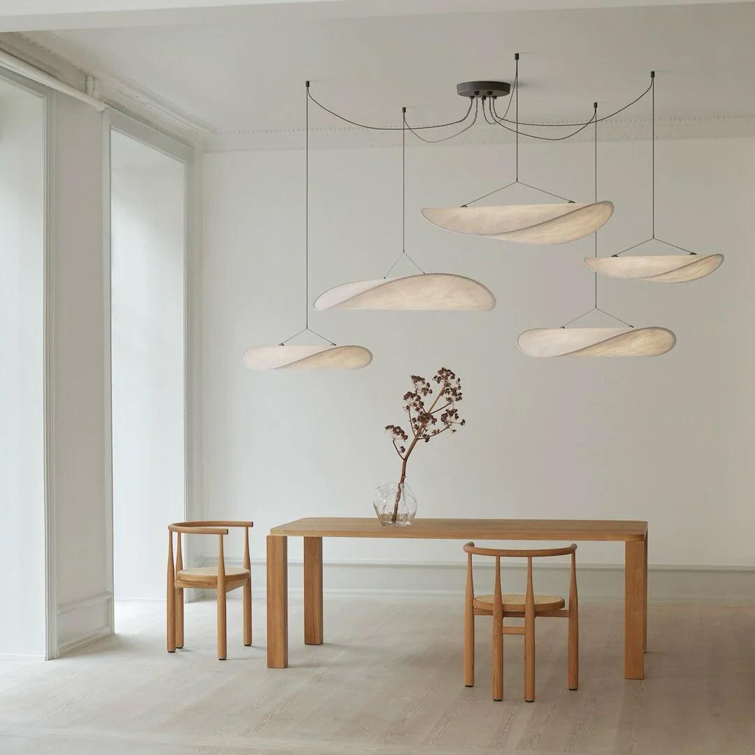 Tense Tyvek Disc Ceiling Light