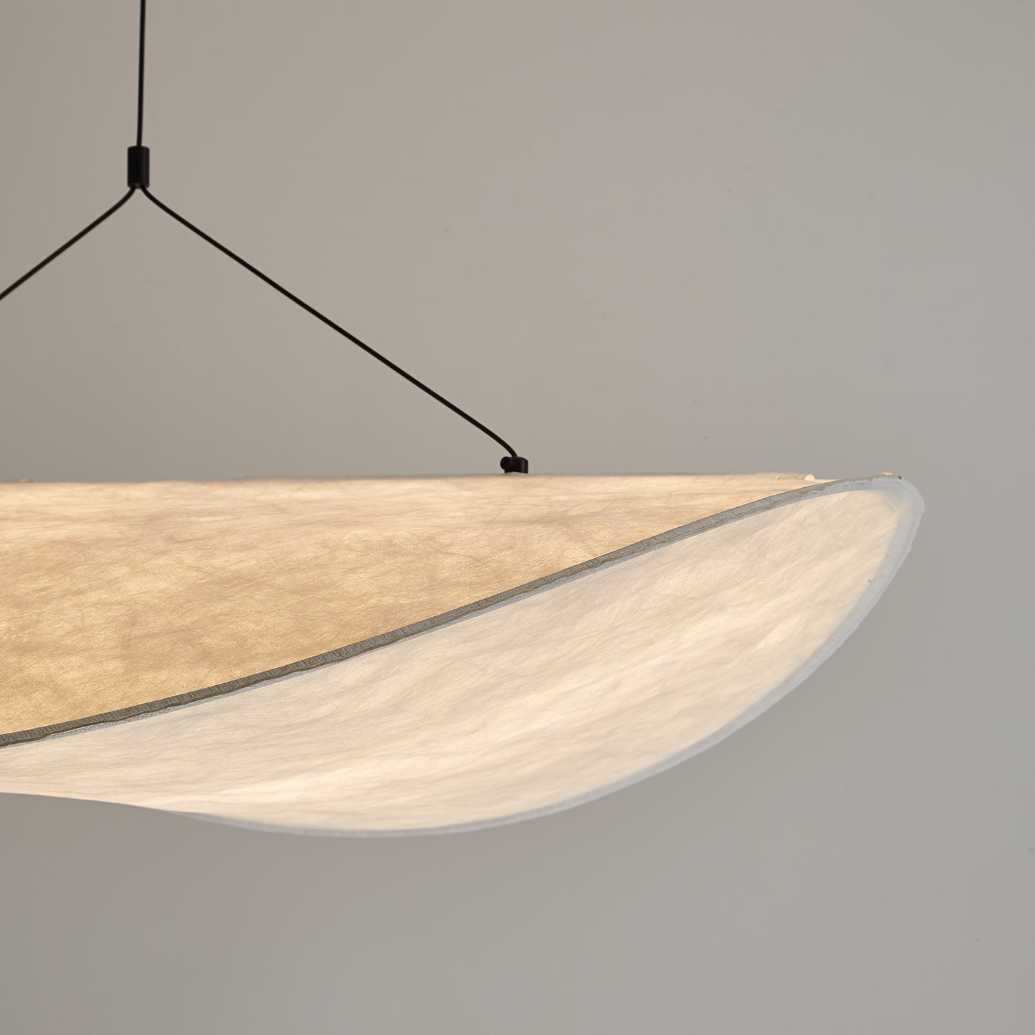 Tense Tyvek Disc Ceiling Light