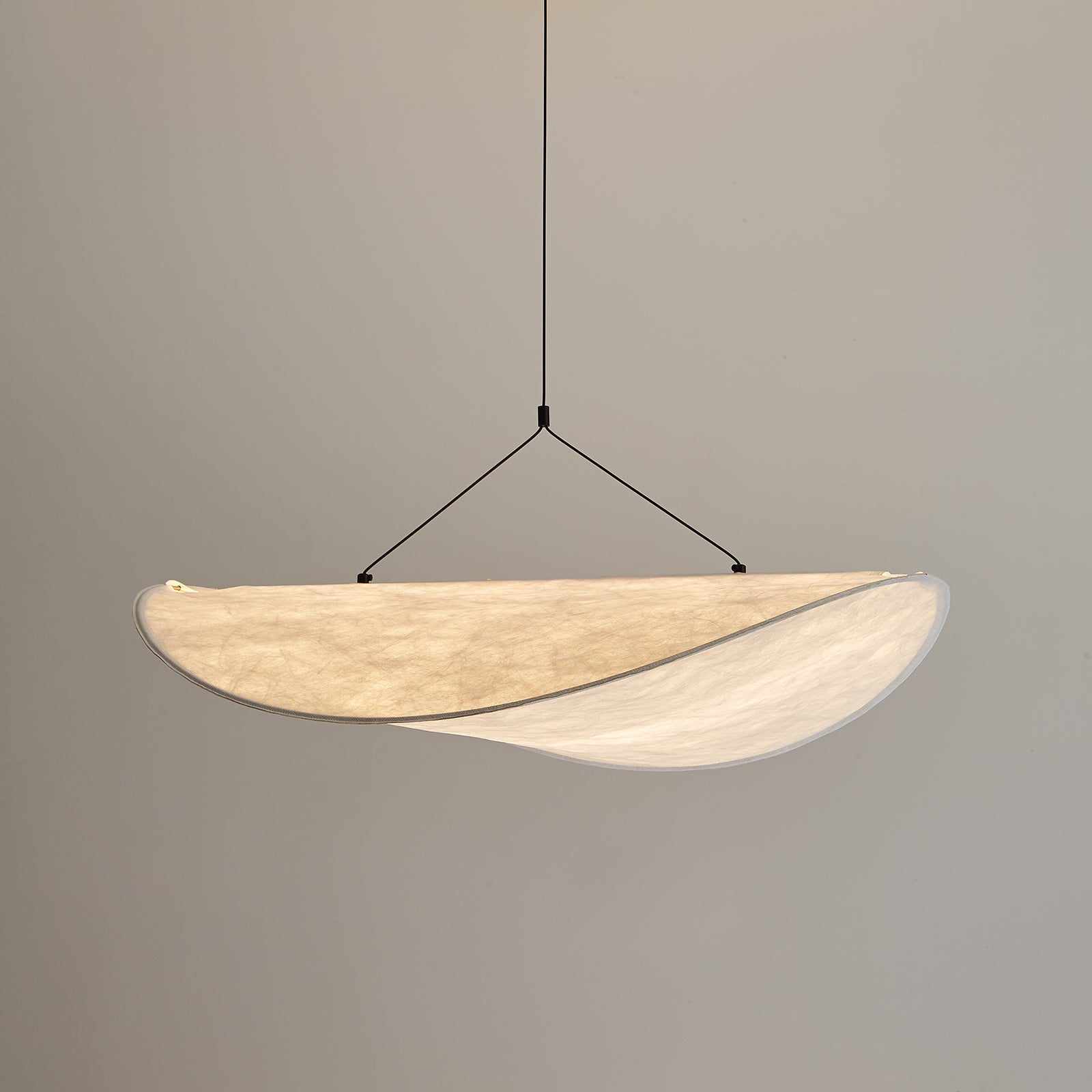Tense Tyvek Disc Ceiling Light