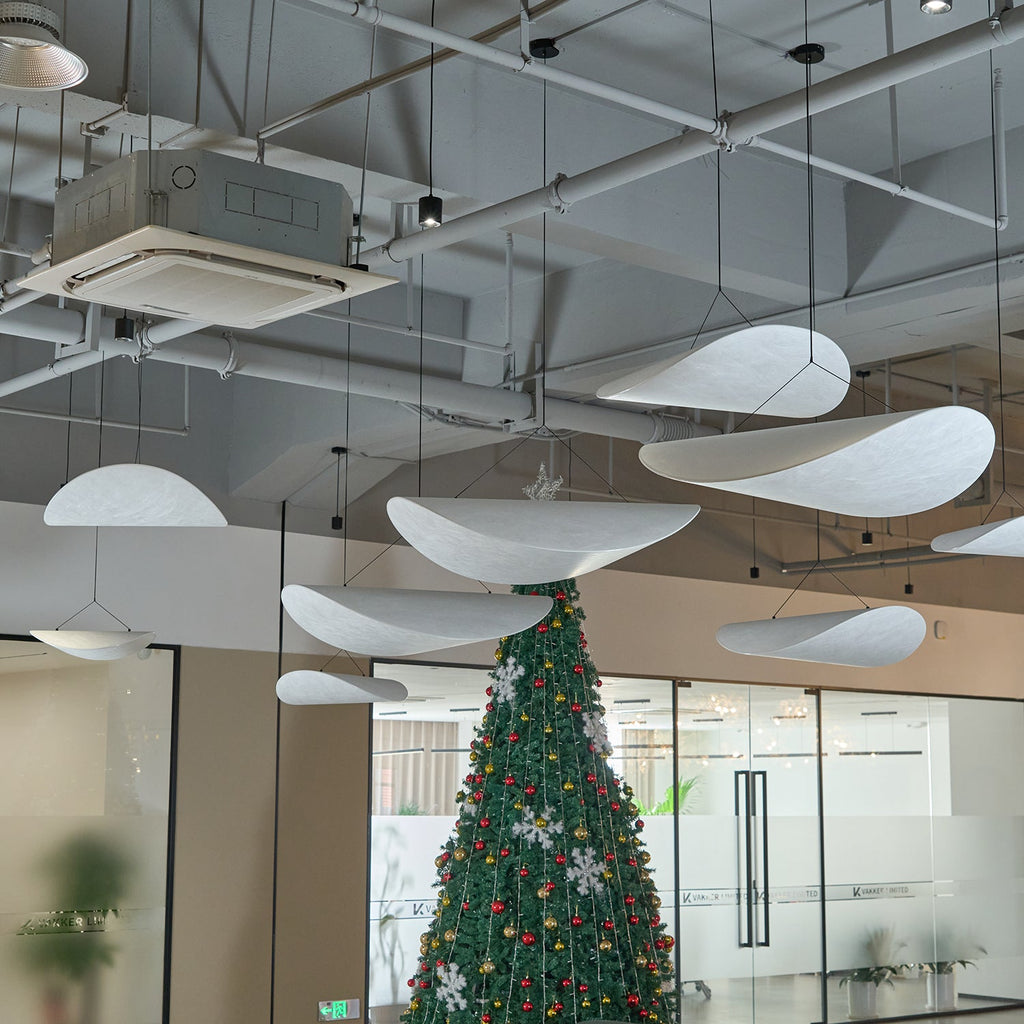 Tense Tyvek Disc Ceiling Light