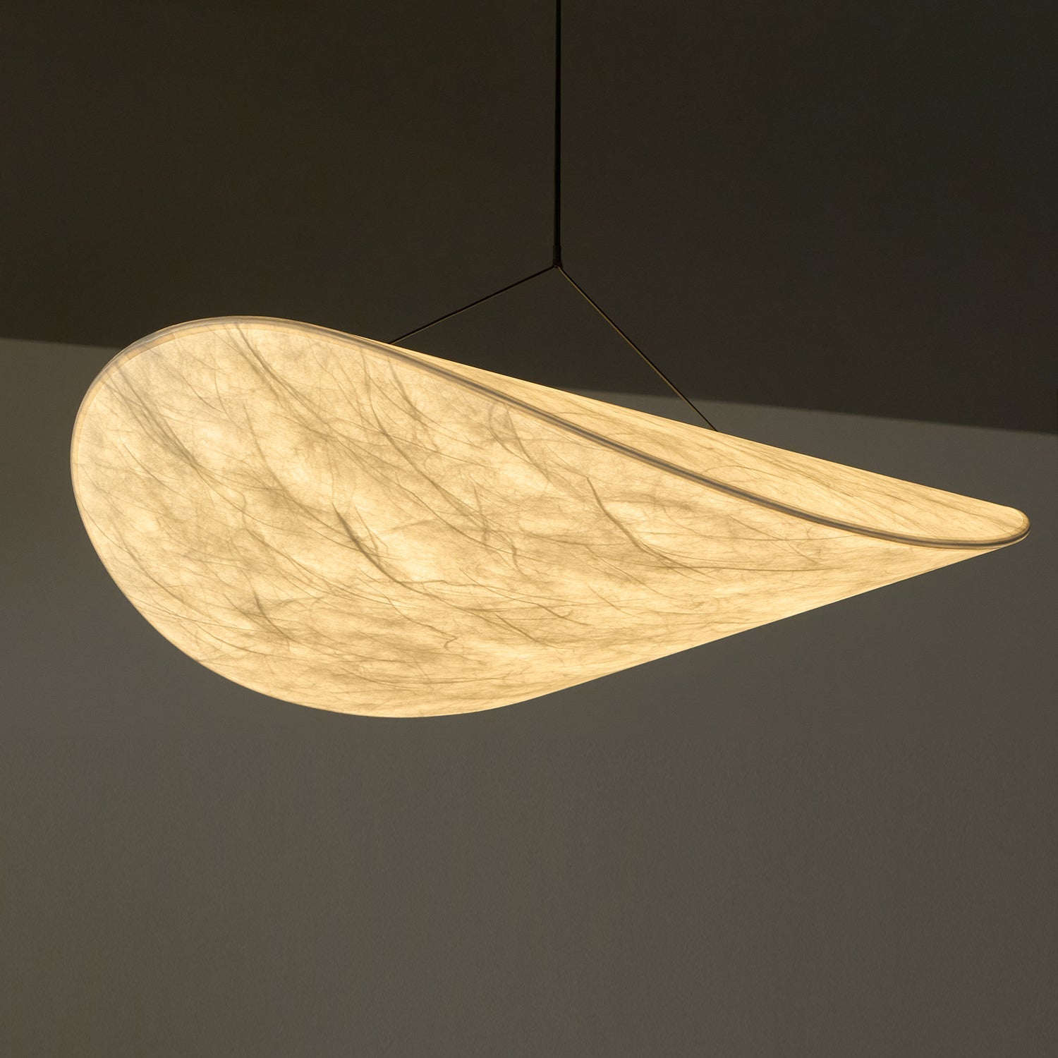 Tense Tyvek Disc Ceiling Light