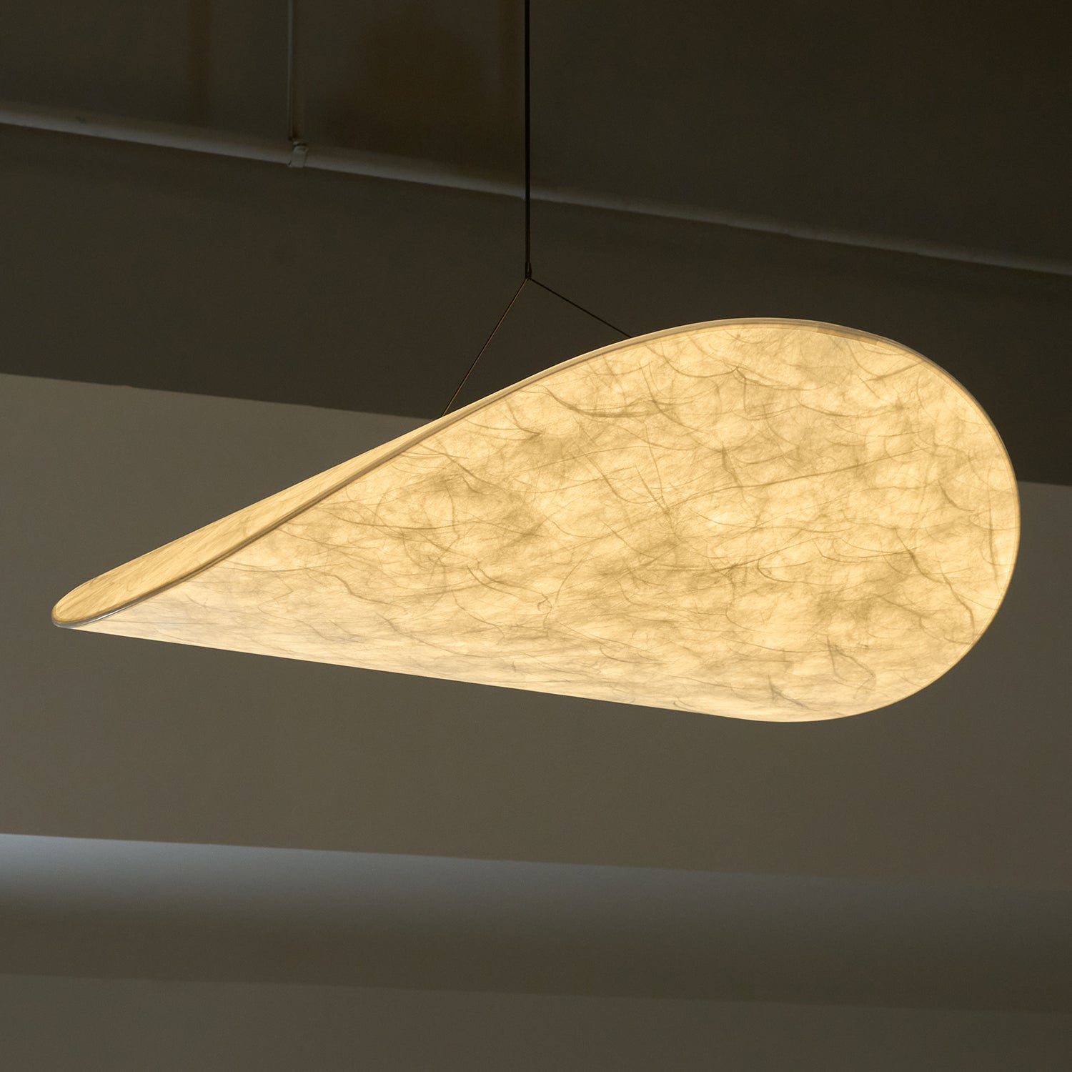 Tense Tyvek Disc Ceiling Light