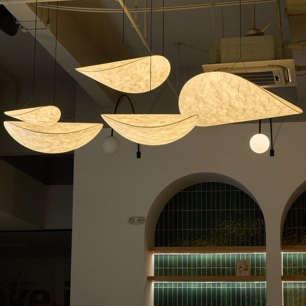 Tense Tyvek Disc Ceiling Light