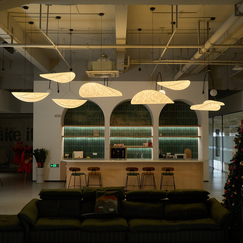 Tense Tyvek Disc Ceiling Light