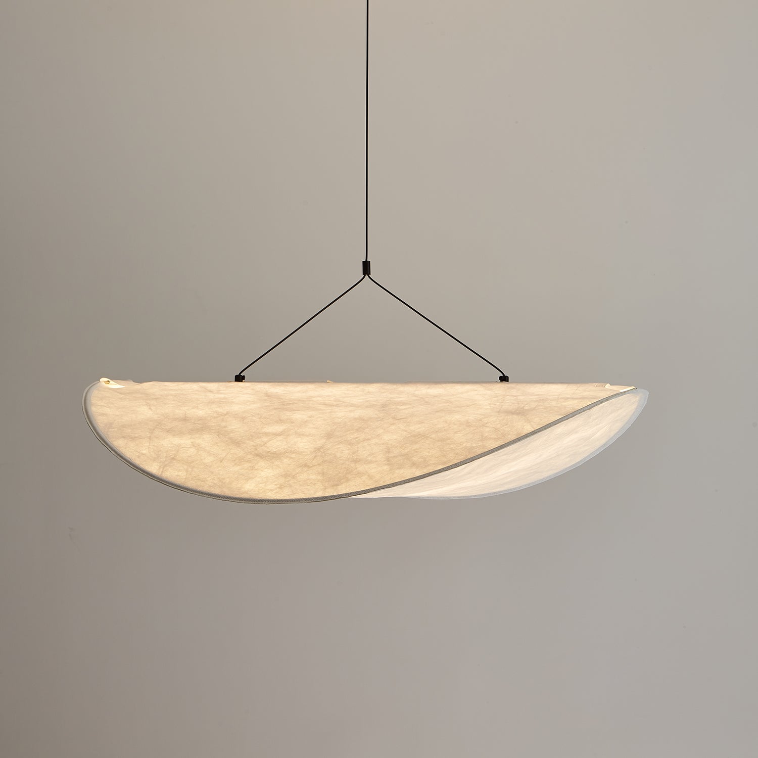 Tense Tyvek Disc Ceiling Light