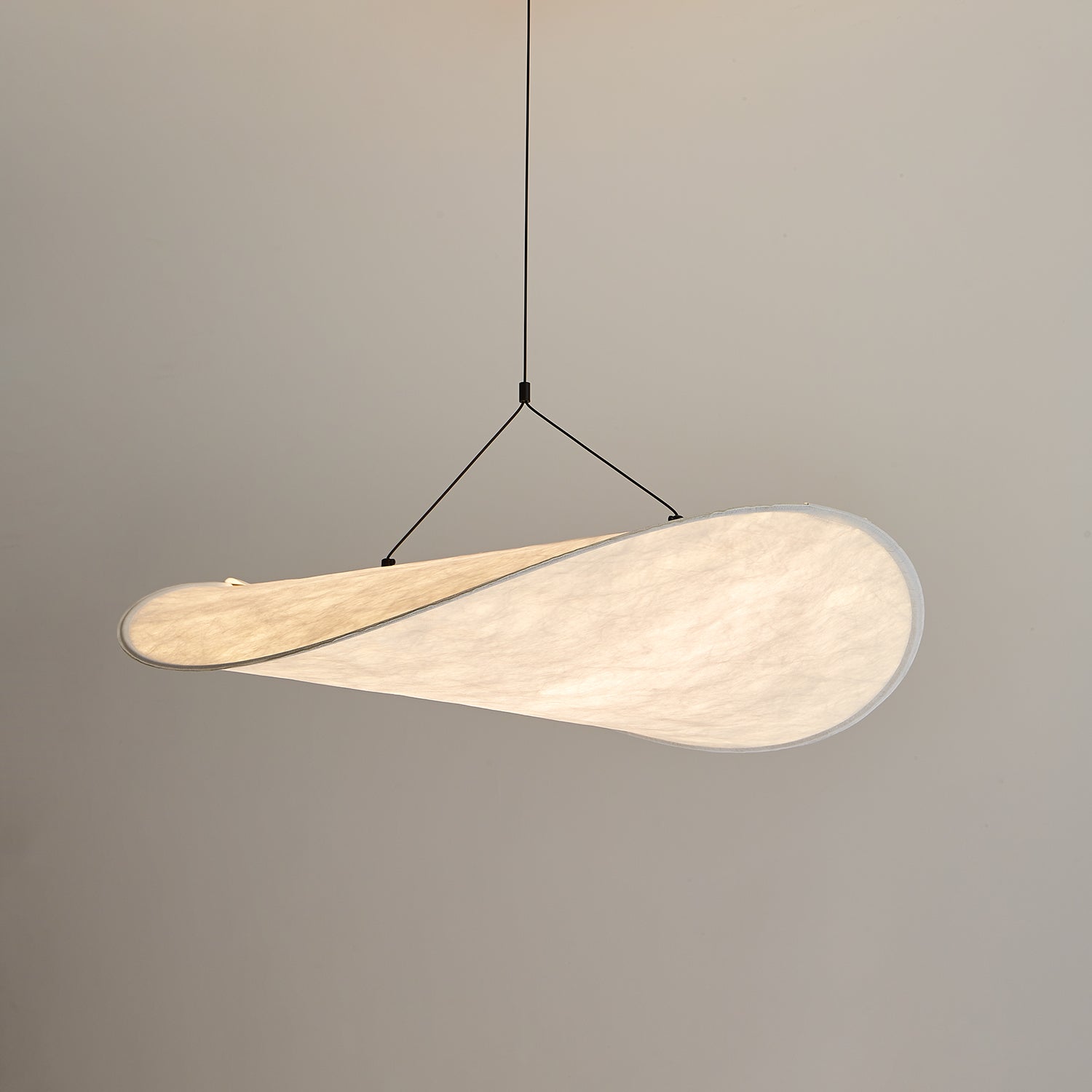 Tense Tyvek Disc Ceiling Light